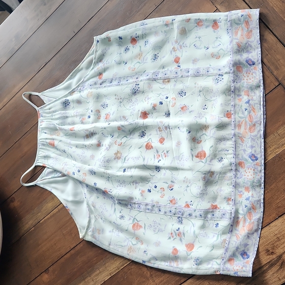 Joie XS silk floral sleeveless blouse - Picture 5 of 7